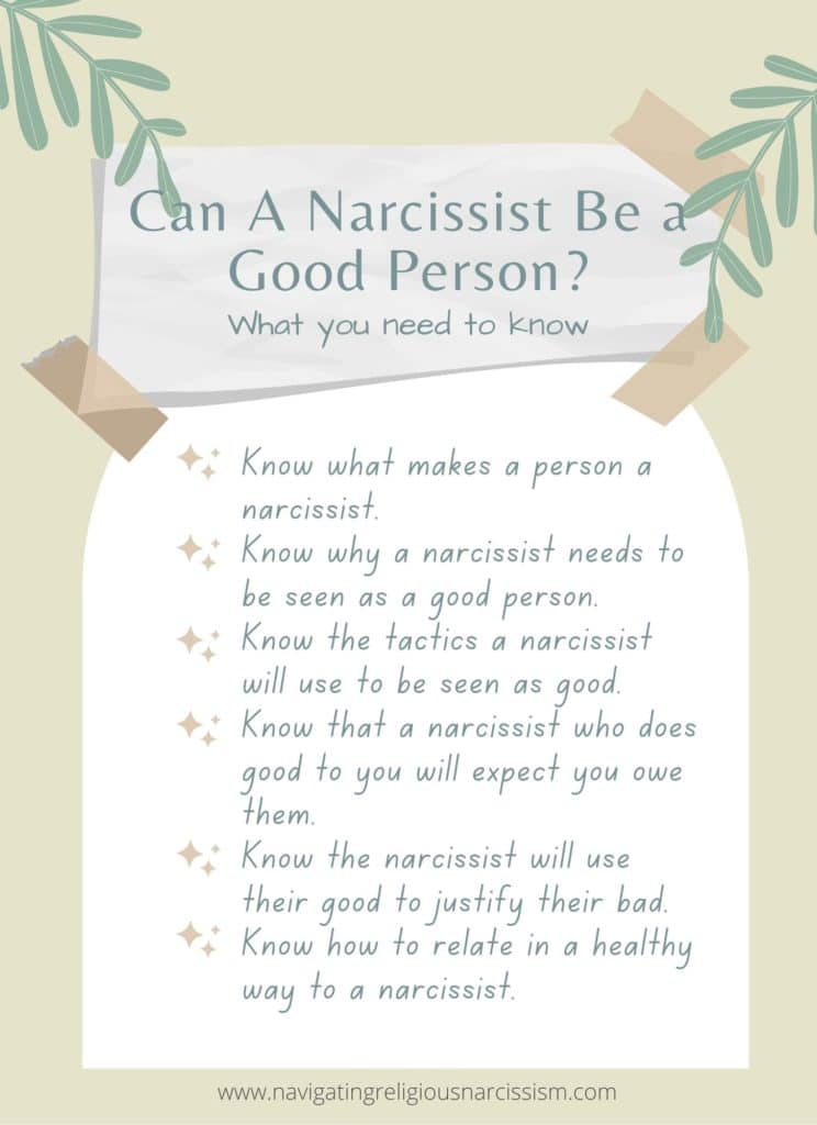 Can a Narcissist be a Good Person?